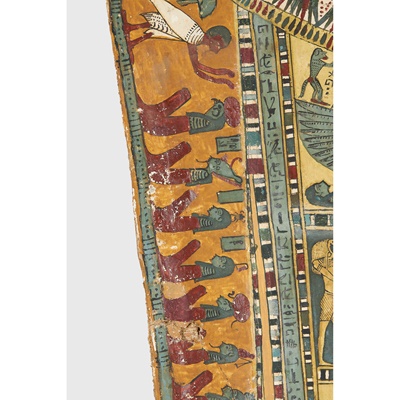 Lot 108 - FINE ANCIENT EGYPTIAN CARTONNAGE PANEL