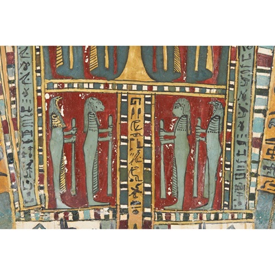 Lot 108 - FINE ANCIENT EGYPTIAN CARTONNAGE PANEL