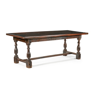 Lot 25 - GEORGIAN STYLE REFECTORY TABLE