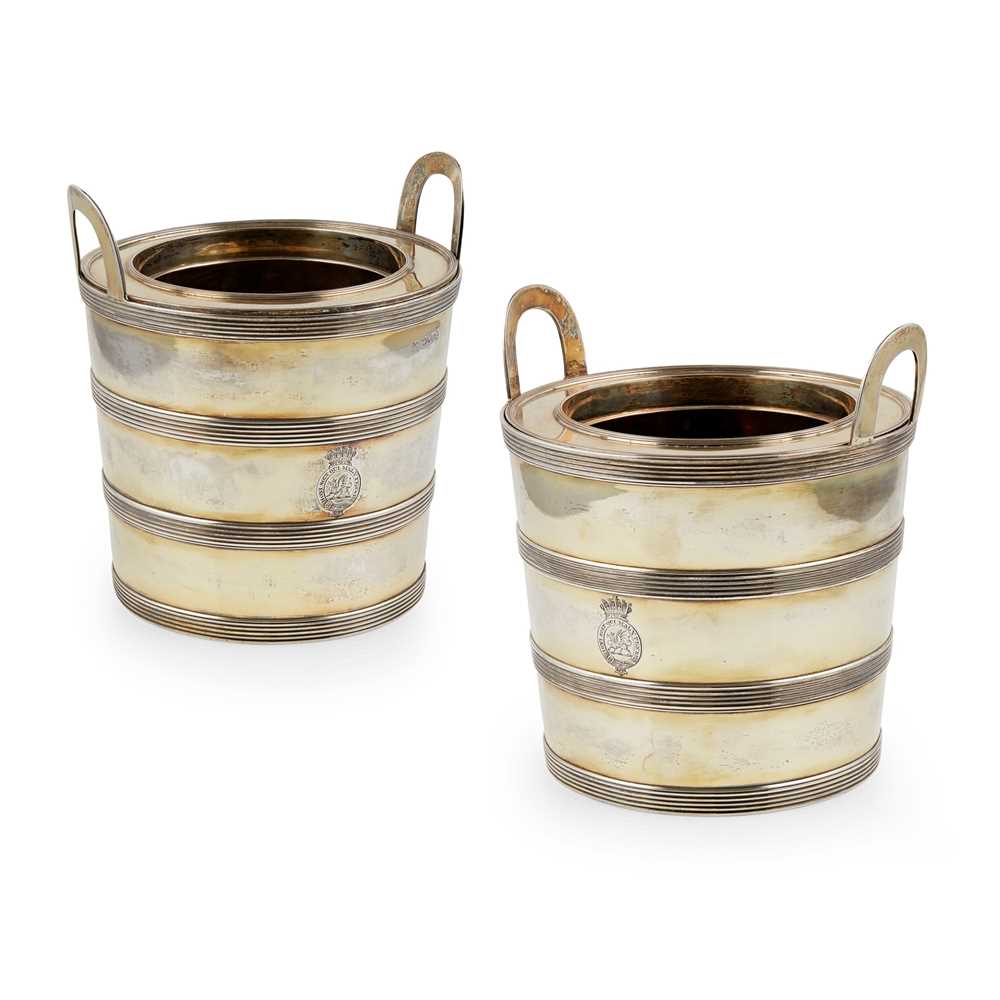 Lot 64 - A pair of George IV wine coolers