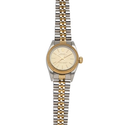 Lot 155 - Rolex: a stainless steel bi-colour wrist watch