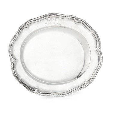 Lot 130 - The Anson Service -An important George II serving dish