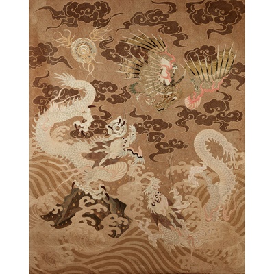 Lot 248 - LARGE JAPANESE 'DRAGON' TAPESTRY