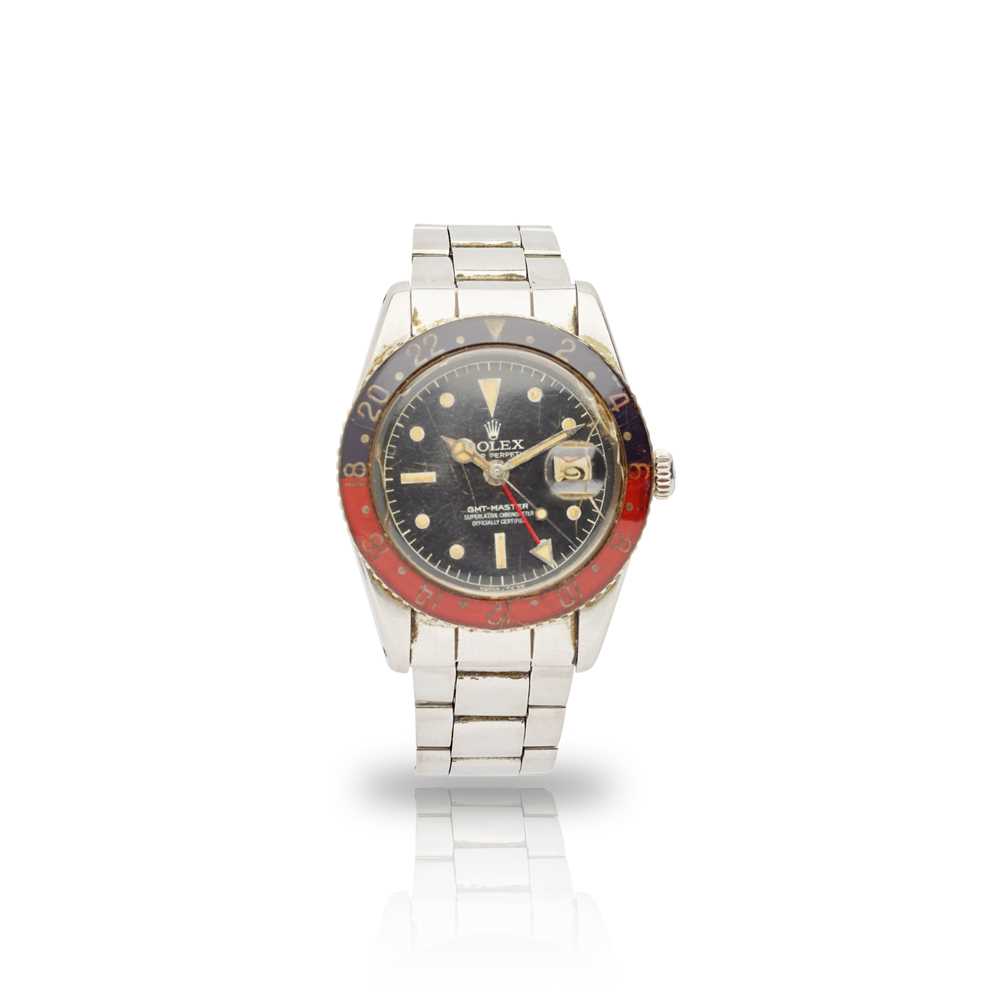 Lot 157 - Rolex: a rare GMT Master wrist watch