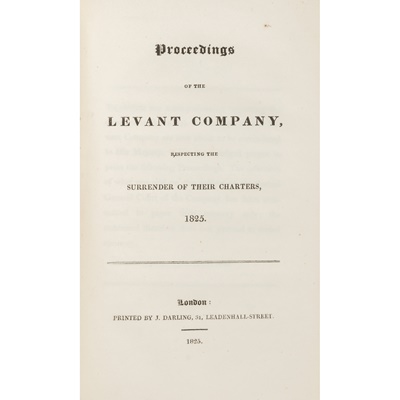 Lot 46 - Company of Merchants Trading to the Levant