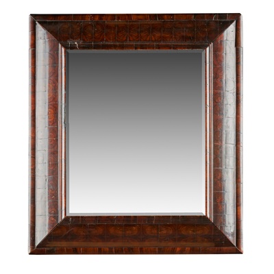 Lot 63 - WILLIAM AND MARY OYSTER-VENEERED MIRROR