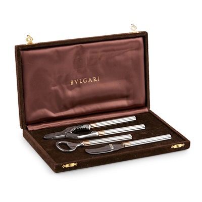 Lot 38 - A 20th-Century mixed-metal cocktail set, by Bulgari