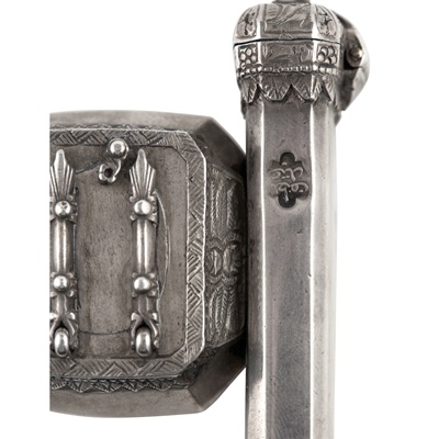 Lot 35 - An Ottoman silver qualamdan