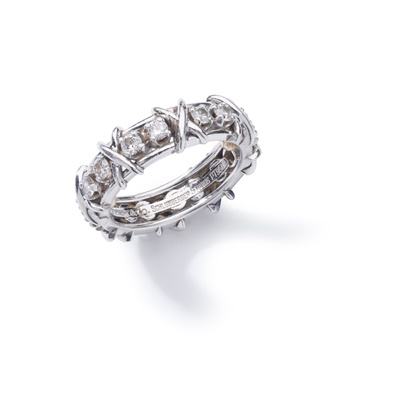 Lot 139 - A diamond 'Sixteen Stones' ring, by Schlumberger for Tiffany & Co.