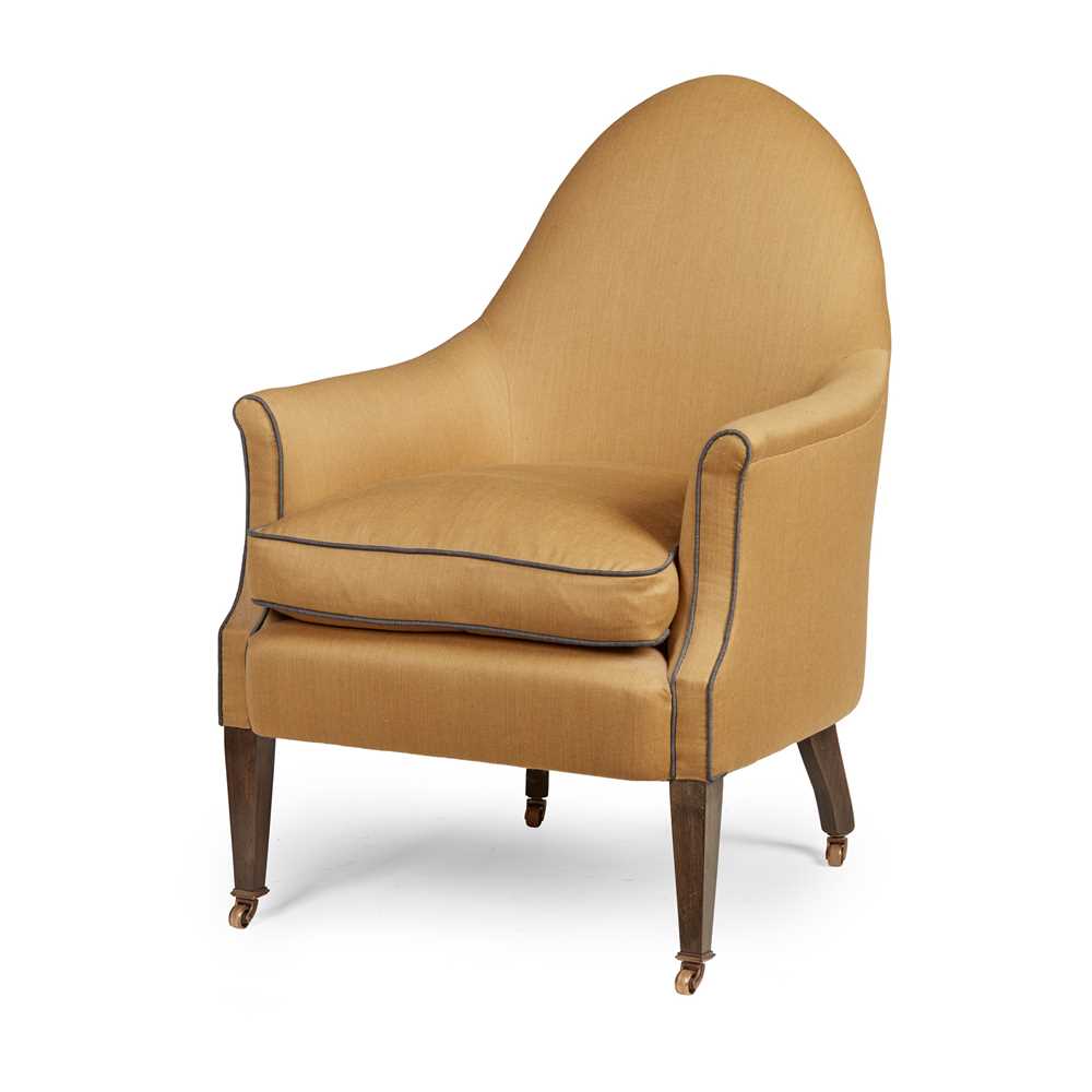 Lot 403 - UPHOLSTERED TUB ARMCHAIR