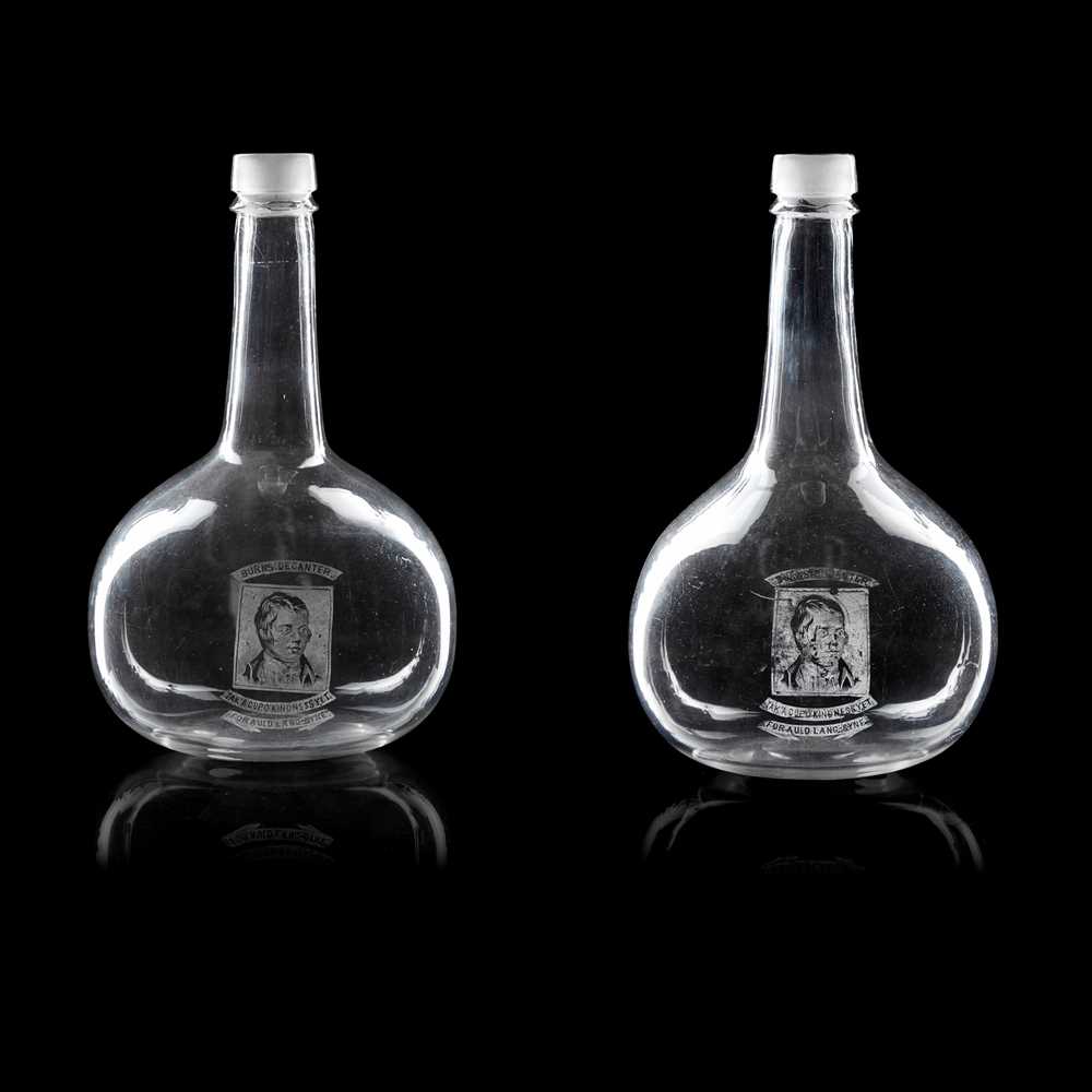 Lot 23 - A PAIR OF VICTORIAN DECANTERS