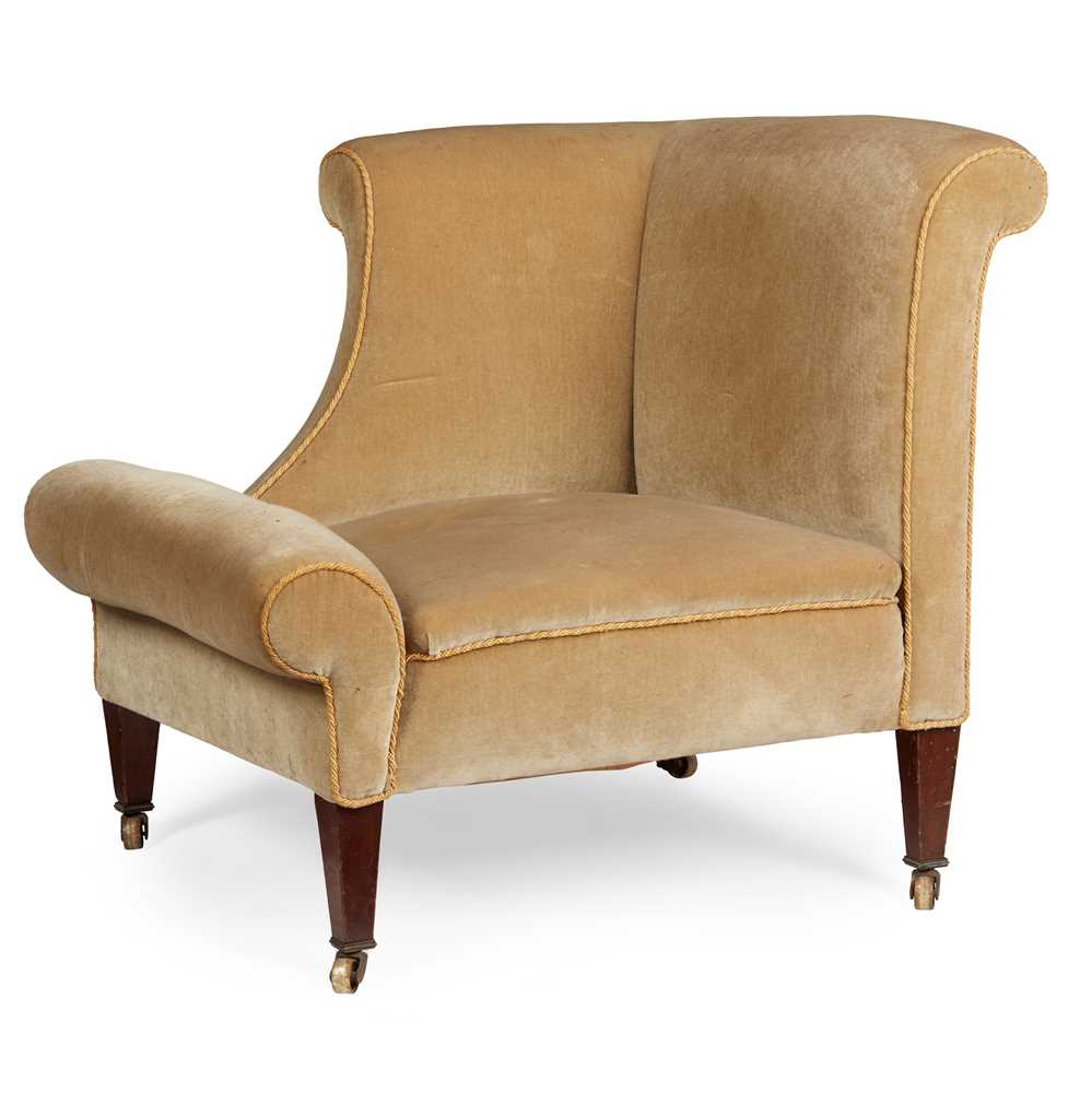 Lot 399 - UPHOLSTERED 'NAPOLEON' ARMCHAIR, AFTER A DESIGN BY SIR EDWIN LUTYENS