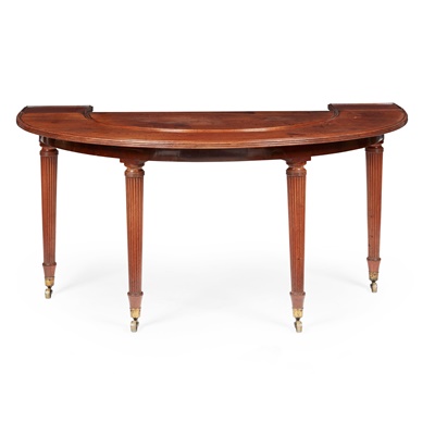 Lot 159 - LATE GEORGE III MAHOGANY HUNT TABLE, IN THE MANNER OF GILLOWS