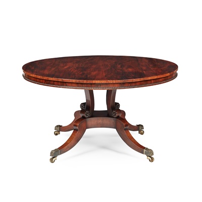 Lot 224 - SCOTTISH REGENCY ROSEWOOD CENTRE TABLE, ATTRIBUTED TO WILLIAM TROTTER