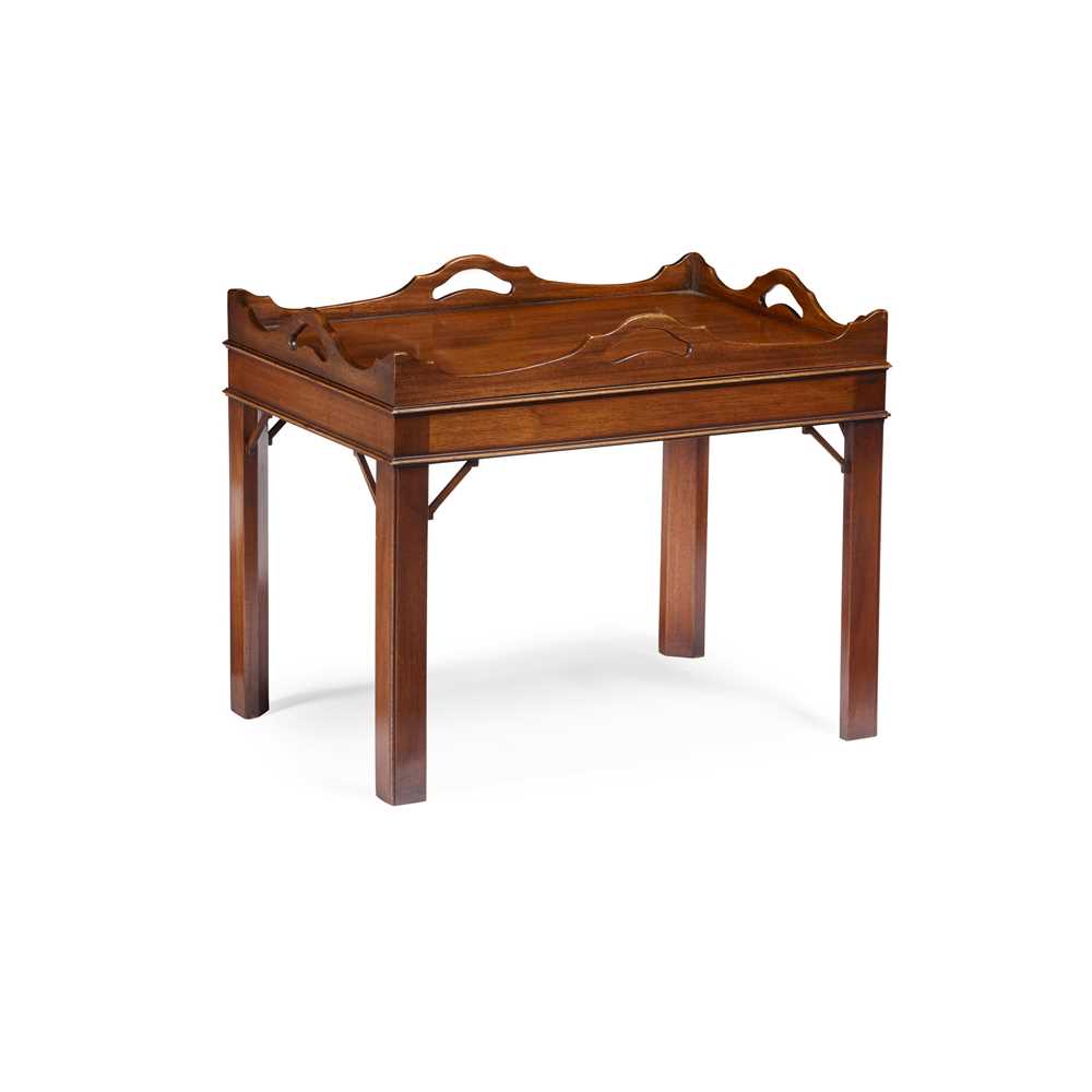 Lot 80 - GEORGIAN STYLE MAHOGANY BUTLER'S TRAY-ON-STAND