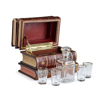 Lot 351 - TWO NOVELTY BOOK DECANTER BOXES