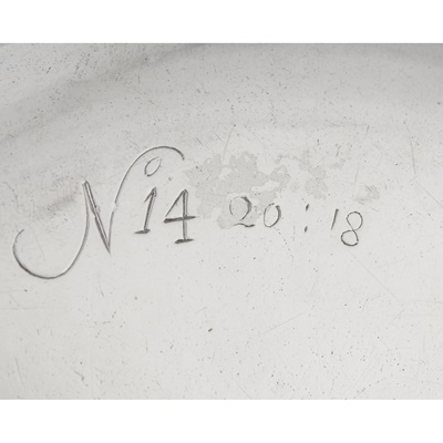 Lot 112 - The Mildmay Service – A pair of George I Britannia standard dinner plates