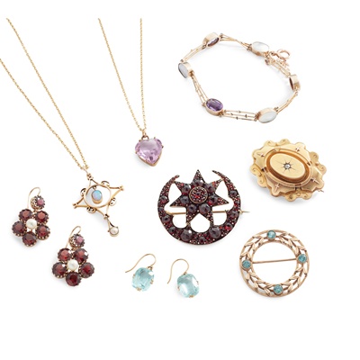 Lot 113 - A collection of gem-set jewellery