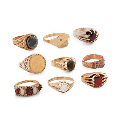 Lot 169 - A collection of gem-set rings