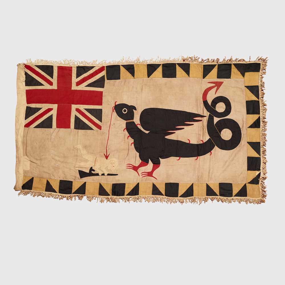 Lot 21 - FANTE ASAFO FLAG "WILL YOU FLY OR WILL YOU VANISH"