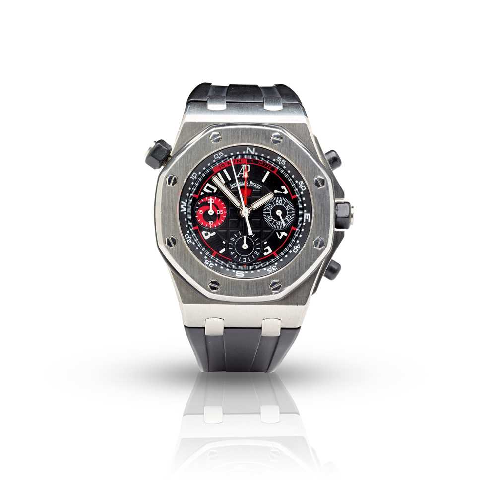 Lot 290 - Audemars Piguet: A stainless steel chronograph wristwatch