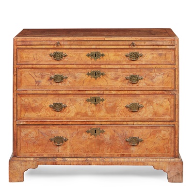 Lot 24 - GEORGE I WALNUT CHEST OF DRAWERS