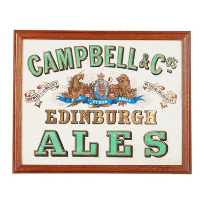 Lot 46 - A CAMPBELL & CO. PUB ADVERTISING POSTER
