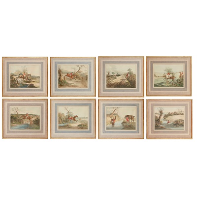 Lot 204 - AFTER JOHN FERNLEY, SET OF EIGHT PRINTS, 'HUNTING RECOLLECTIONS'