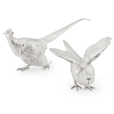 Lot 25 - A matched pair of 1960s pheasants