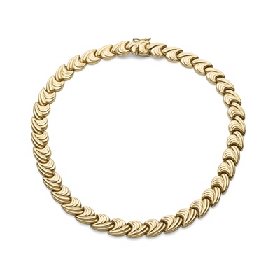 Lot 185 - An 18ct gold necklace