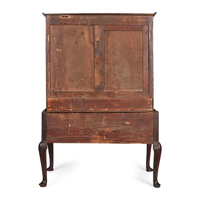 Lot 103 - GEORGE I OAK CHEST ON STAND