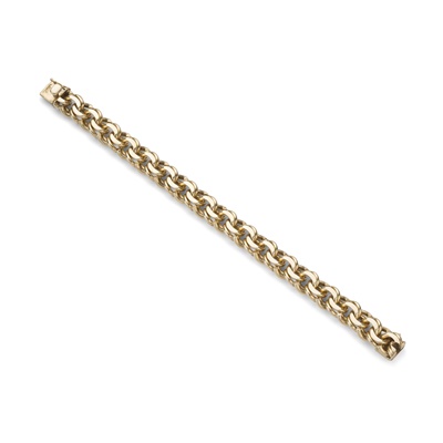 Lot 74 - Tiffany & Co: A fancy-link bracelet