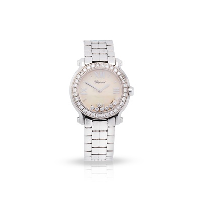 Lot 165 - Chopard: A diamond-set wristwatch