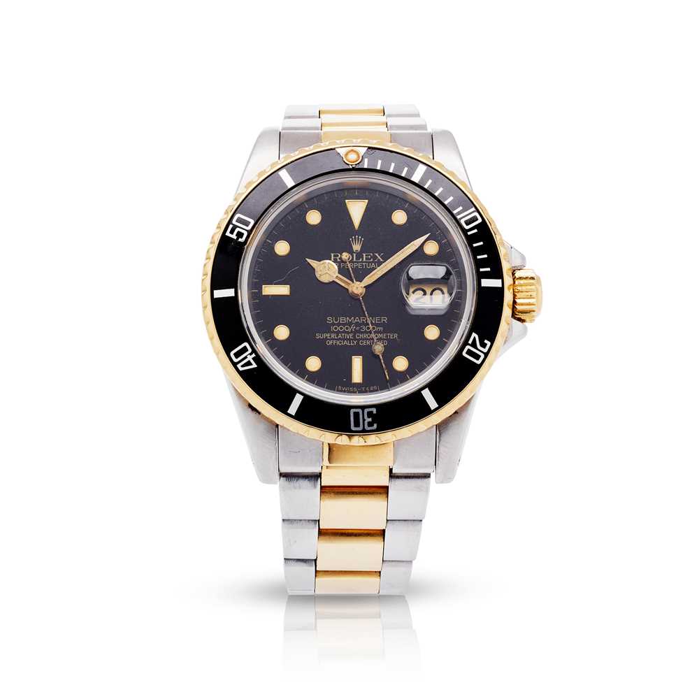 Lot 157 - Rolex: A bi-colour diver's watch