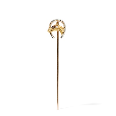 Lot 100 - Paul Robin: A gem-set stickpin, circa 1900