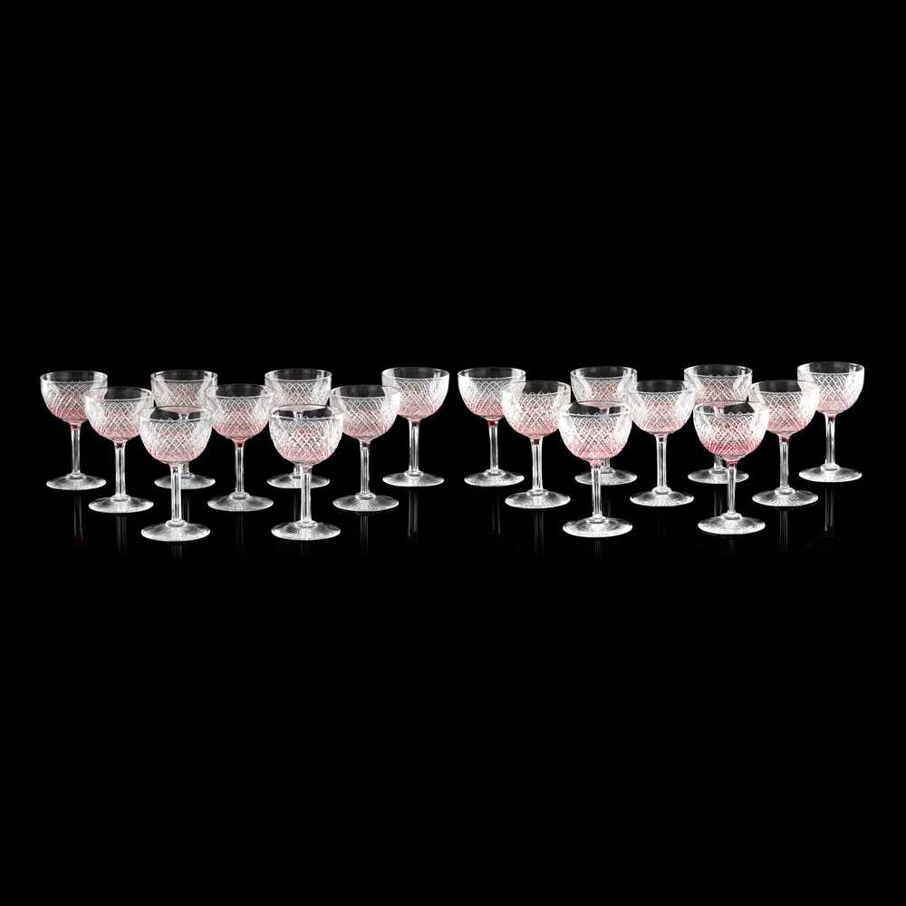 Lot 20 - EXTENSIVE CUT GLASS AND RUBY FLASH SUITE OF GLASSWARE