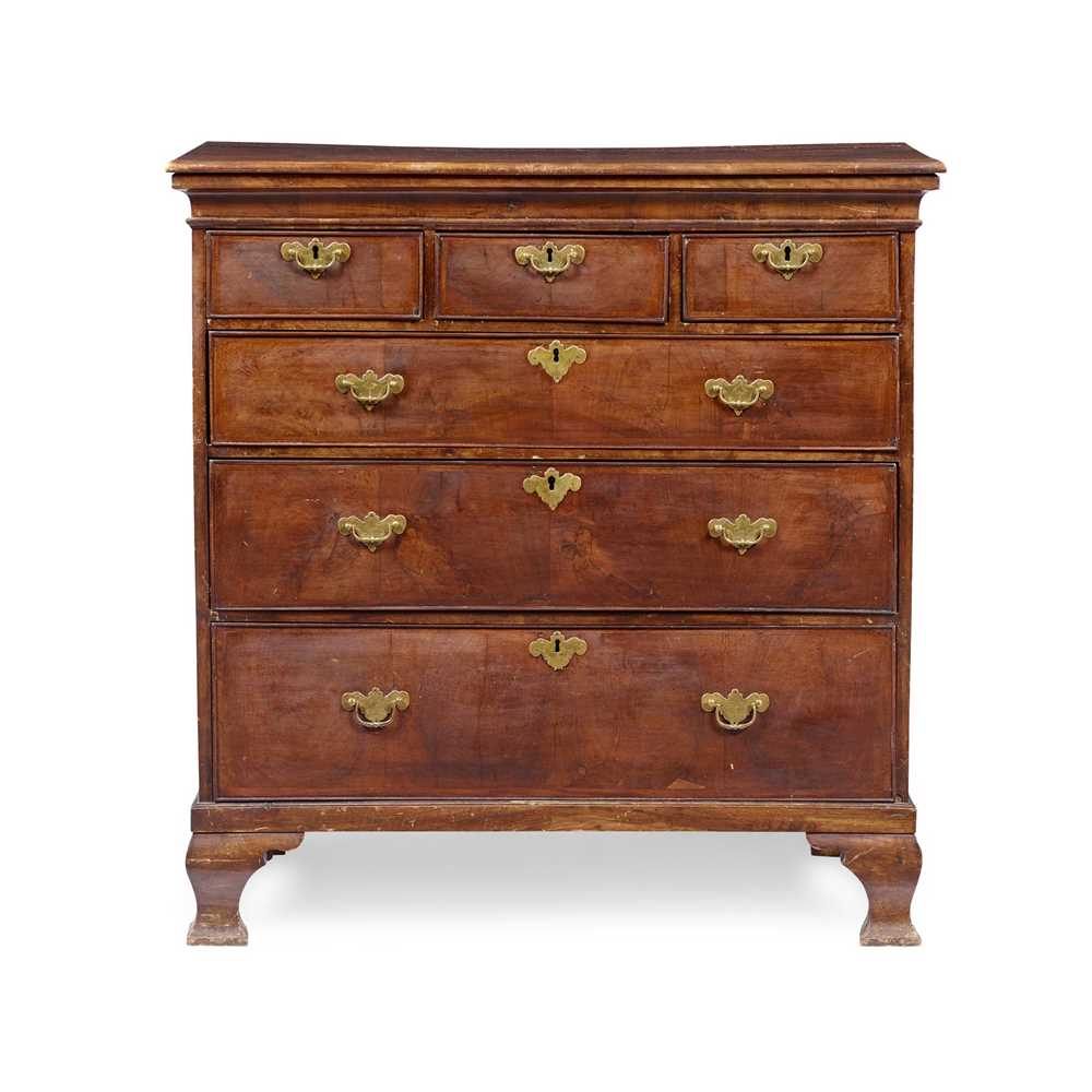 Lot 45 - GEORGE I WALNUT CHEST OF DRAWERS