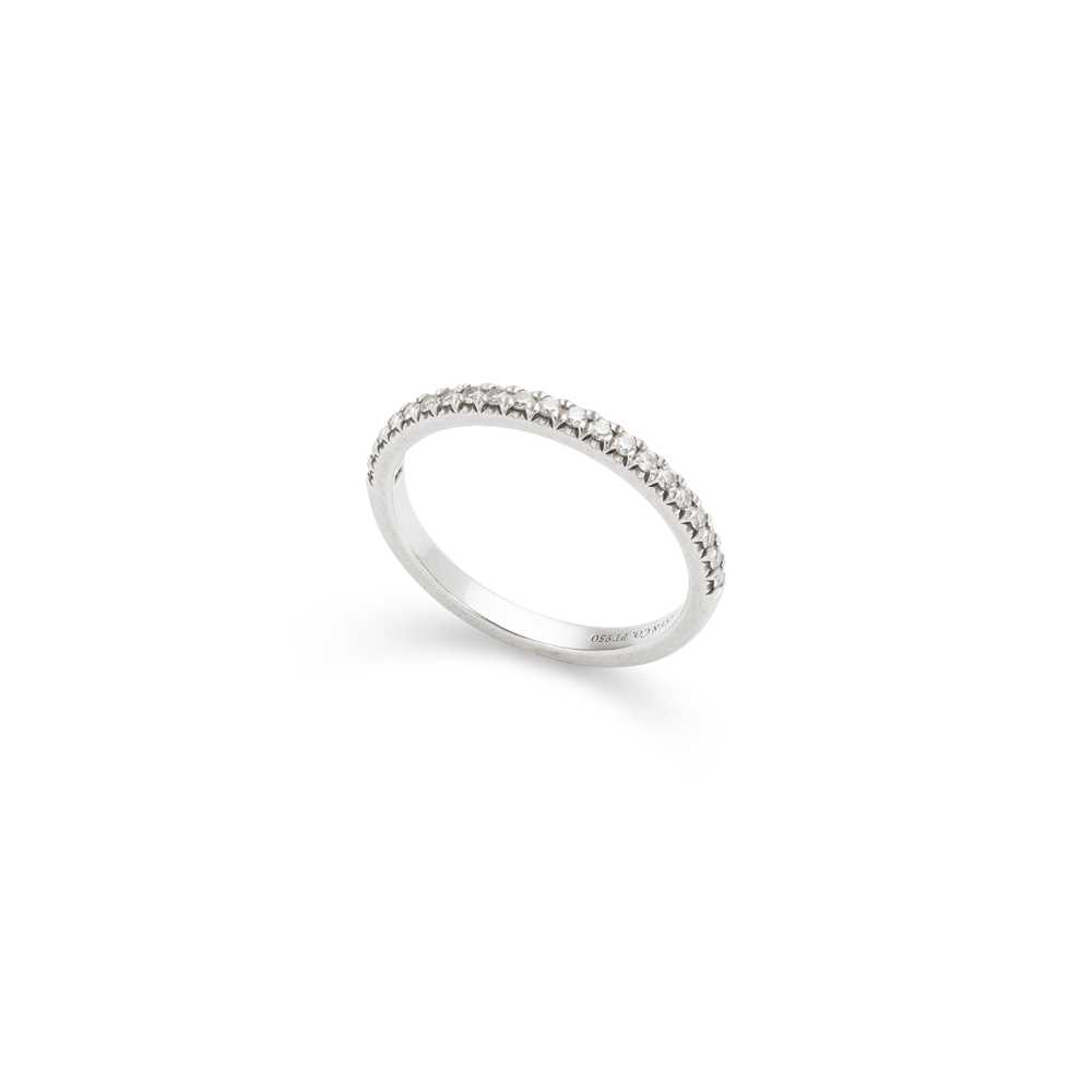 Lot 23 - Tiffany & Co: A diamond half-eternity ring