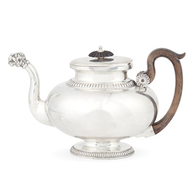 Lot 13 - A Continental teapot