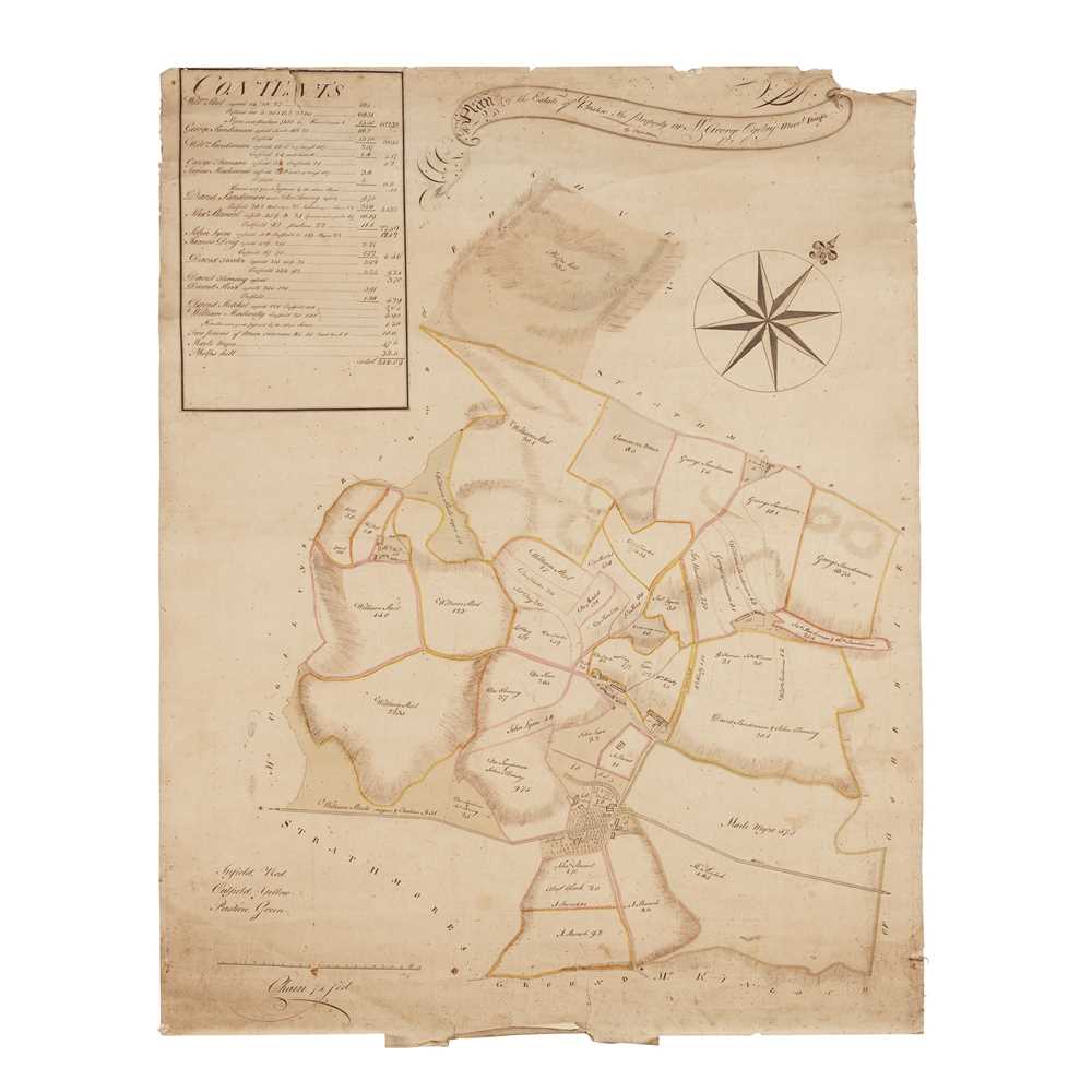 Lot 6 - Manuscript estate plans, Perthshire, Forfarshire, and Fife