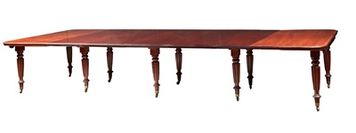 Lot 207 - REGENCY 'IMPERIAL ACTION' MAHOGANY EXTENDING DINING TABLE, IN THE MANNER OF GILLOWS