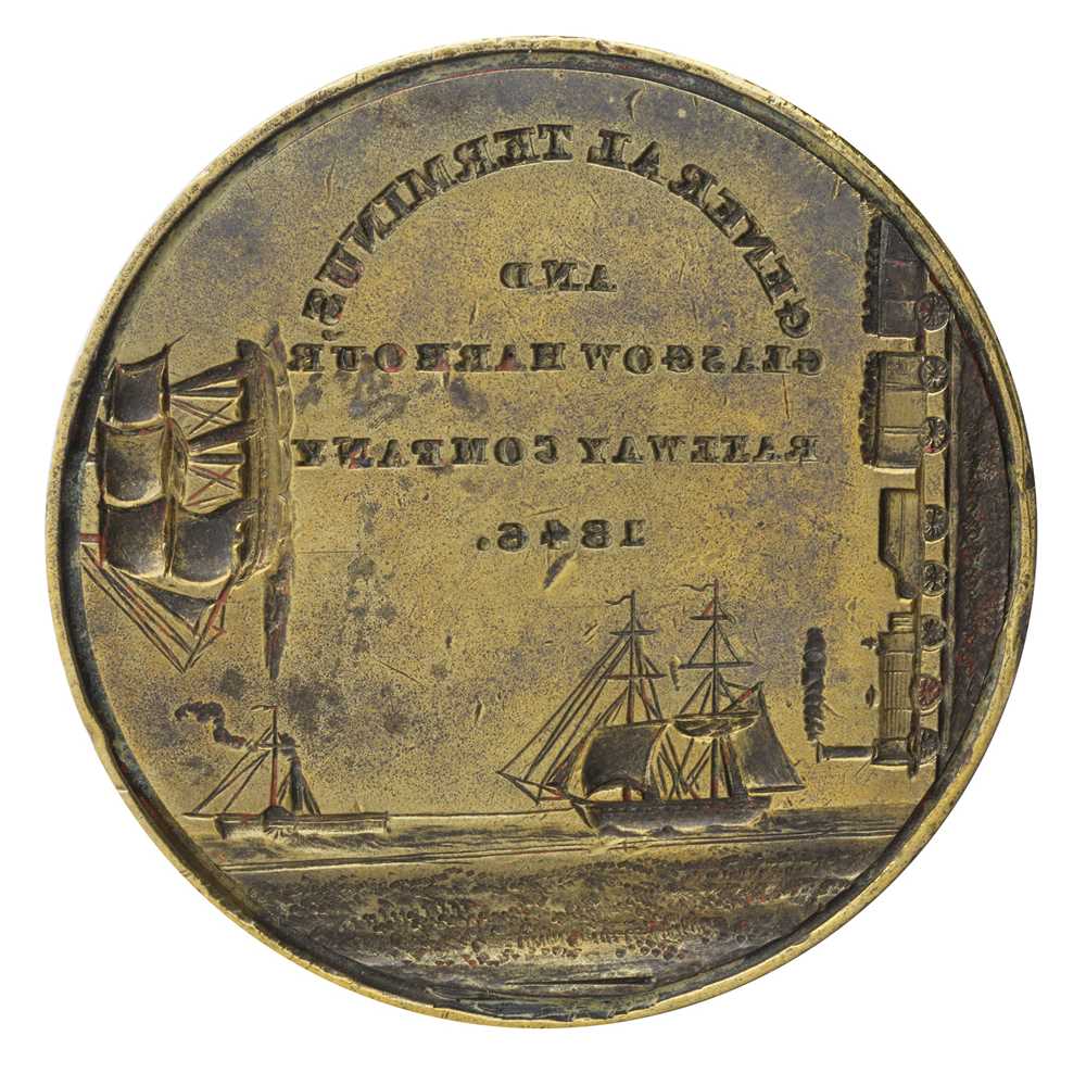 Lot 59 - A PARLIAMENTARY SEAL FOR THE GENERAL TERMINUS AND GLASGOW HARBOUR RAILWAY 1846