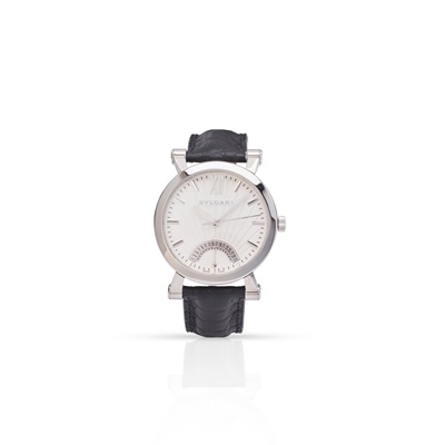 Lot 355 - Bulgari: a stainless steel wristwatch
