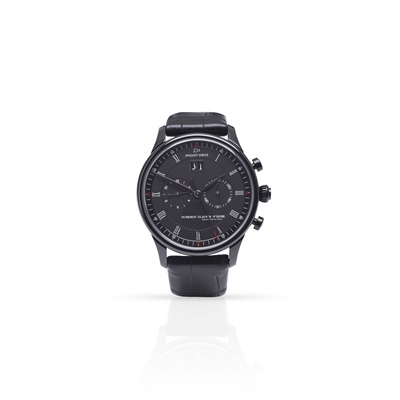 Lot 373 - Jaquet Droz: a PVD coated wristwatch