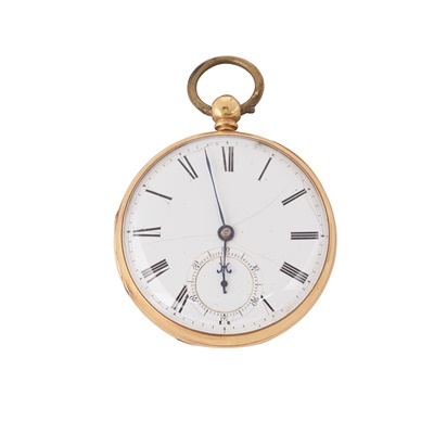 Lot 339 - An 18ct gold pocket watch