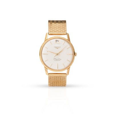 Lot 318 - Longines: a gold wristwatch