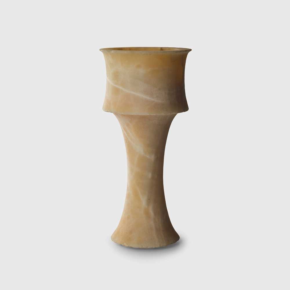 Lot 34 - BACTRIAN ALABASTER CHALICE