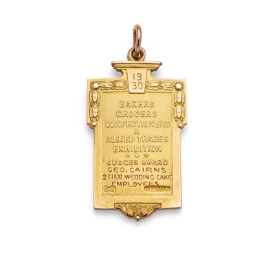 Lot 40 - A Bakers, Confectioners & Allied Trades Exhibition Award pendant, 1929