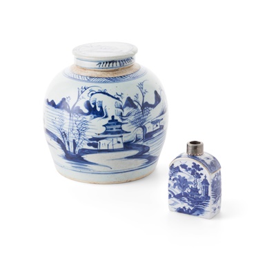 Lot 154 - TWO BLUE AND WHITE WARES