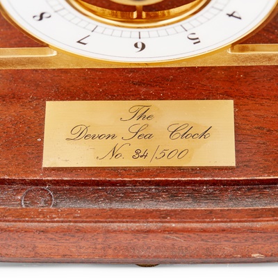 Lot 19 - 'THE DEVON SEA CLOCK' LIMITED EDITION BRASS SKELETON TIME PIECE